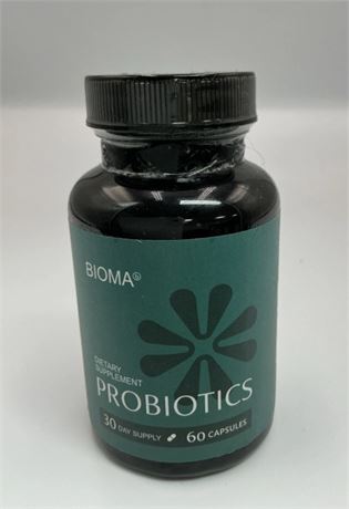 NEW/SEALED Bioma Probiotic Dietary Supplements 60 Caps