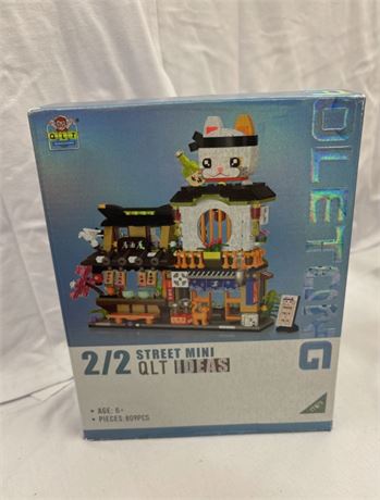 Newabwn Japanese Street View Izakaya Shop Mini Building Blocks
